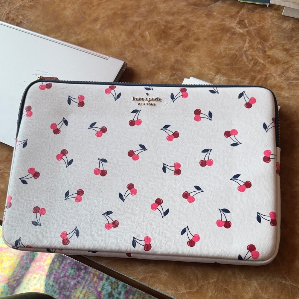 Kate Spade Cherry Pattern Laptop Sleeve